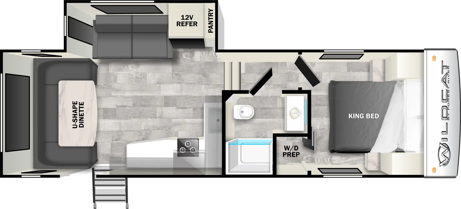 Wildcat Fifth Wheels 26RD Floorplan